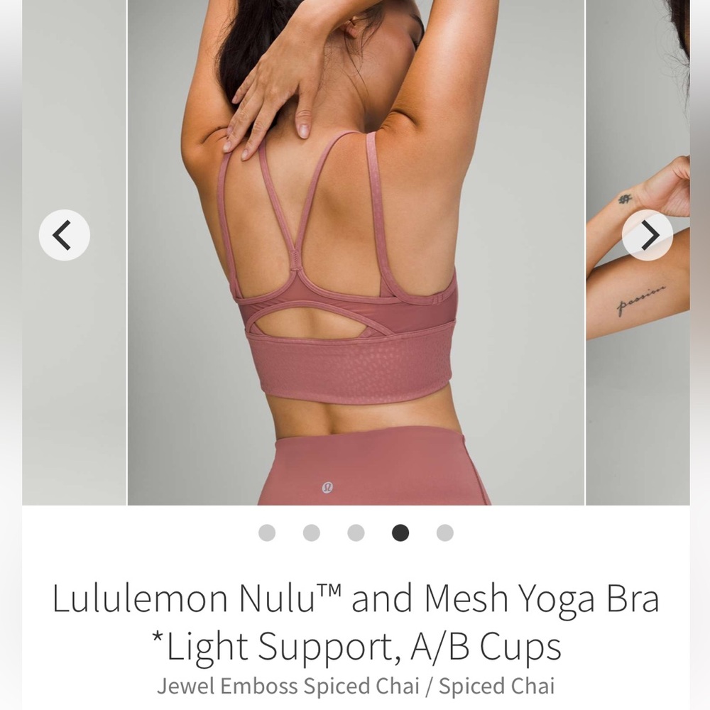 Lululemon Nulu and Mesh Yoga Bra